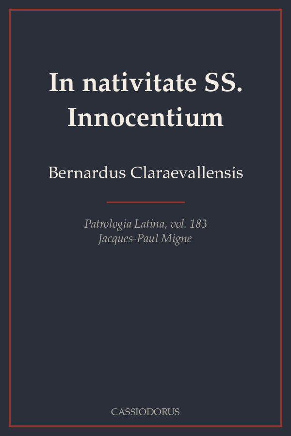 In nativitate SS. Innocentium cover
