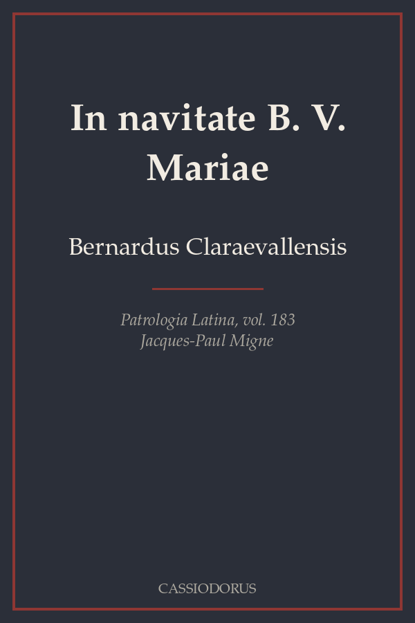 In navitate B. V. Mariae cover