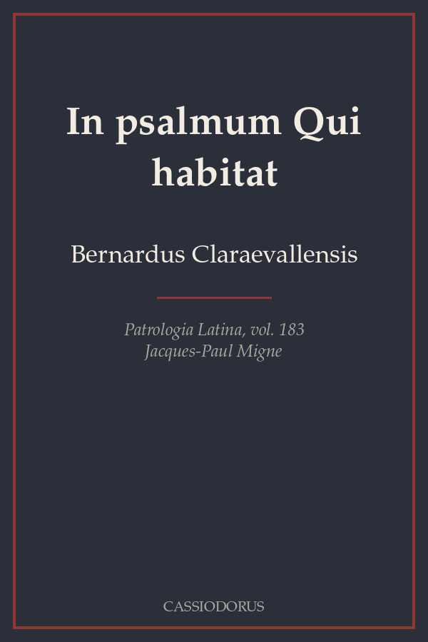 In psalmum Qui habitat cover