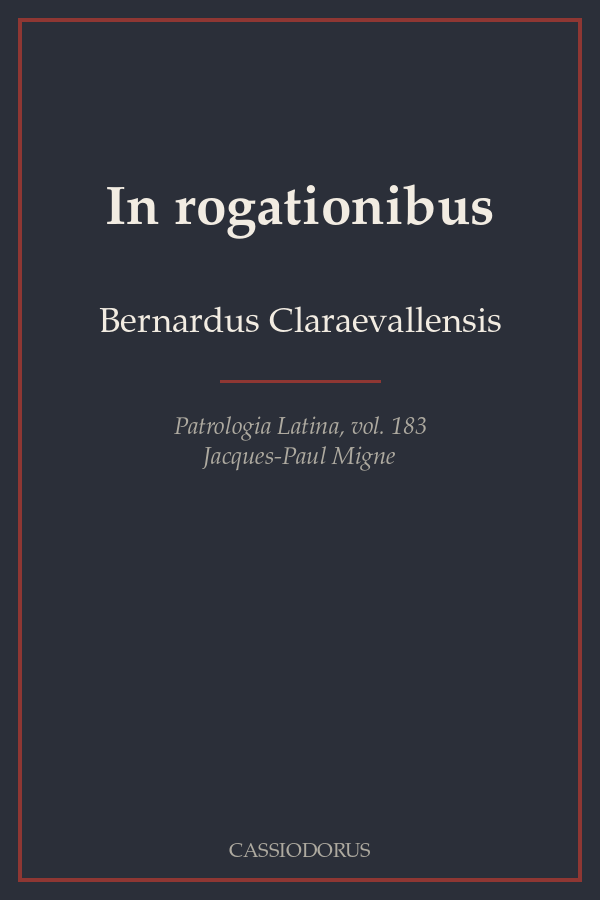 In rogationibus cover