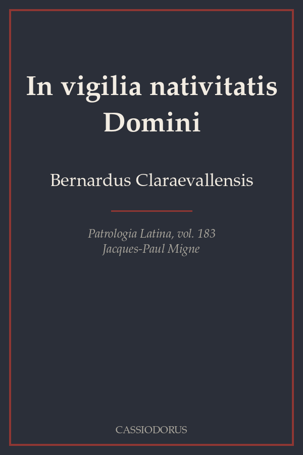 In vigilia nativitatis Domini cover