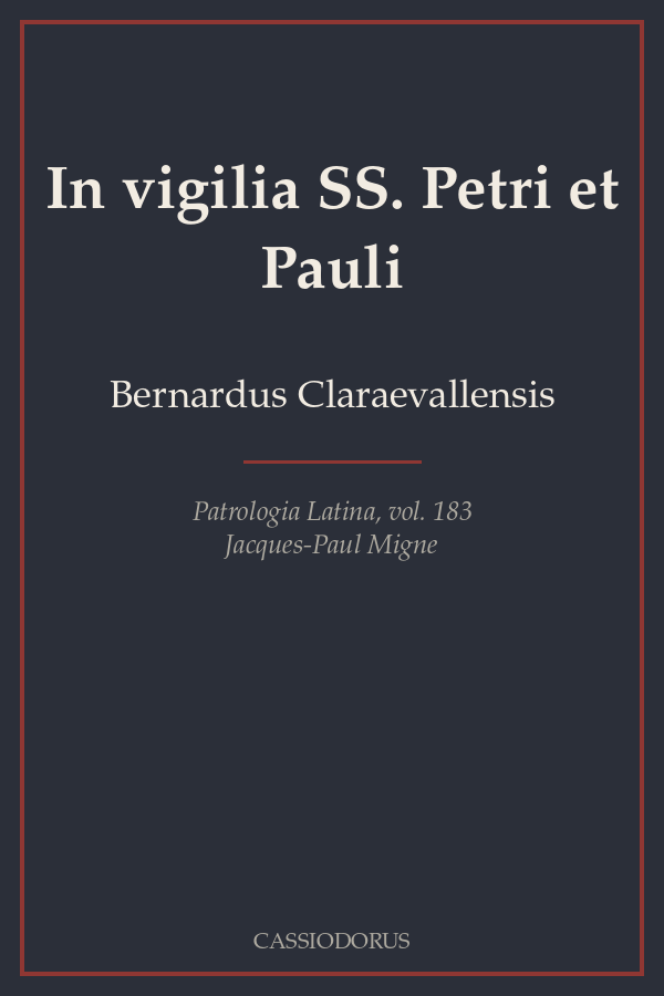 In vigilia SS. Petri et Pauli cover