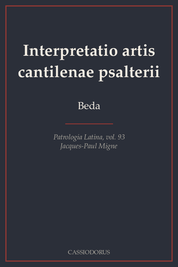 Interpretatio artis cantilenae psalterii cover
