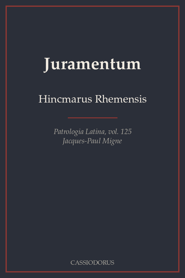 Juramentum cover