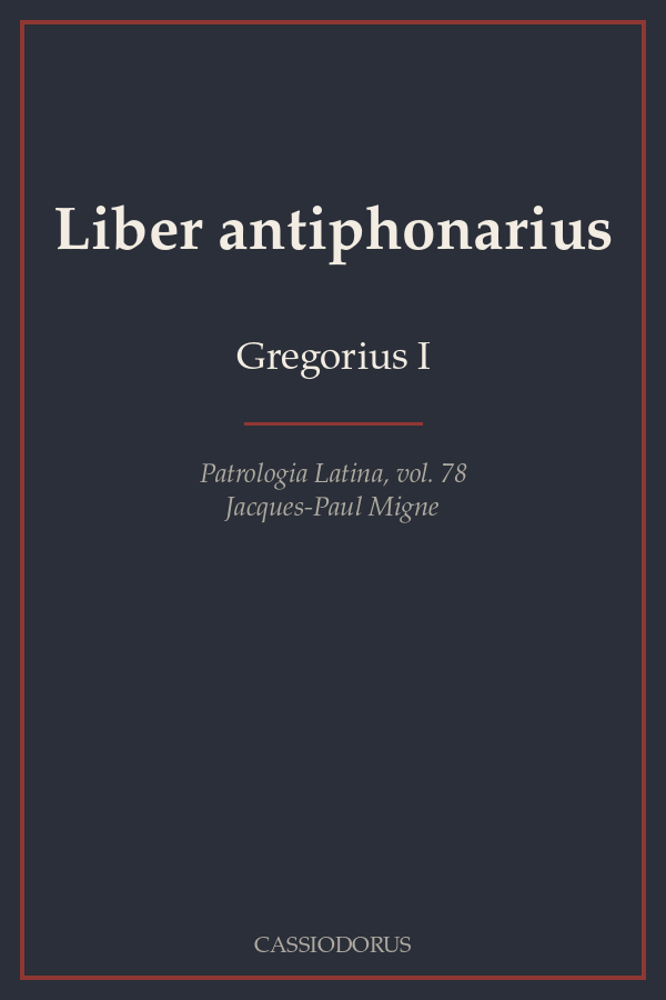 Liber antiphonarius cover