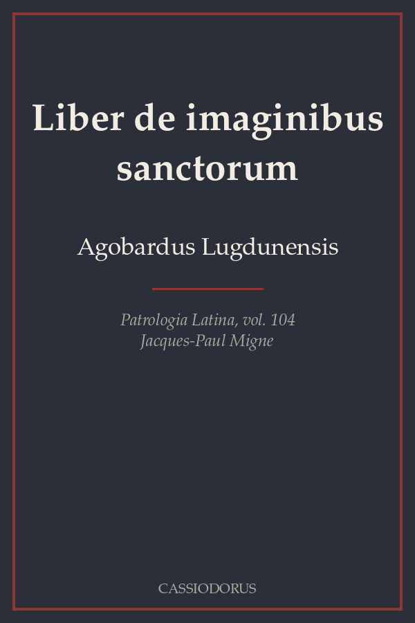 Liber de imaginibus sanctorum cover