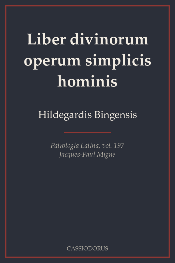 Liber divinorum operum simplicis hominis cover