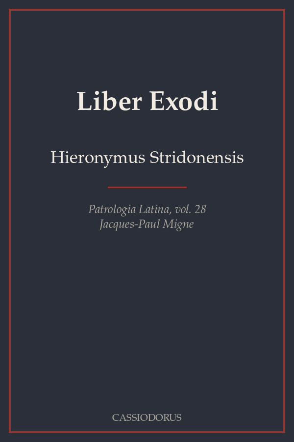 Liber Exodi cover