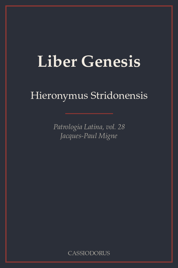 Liber Genesis cover