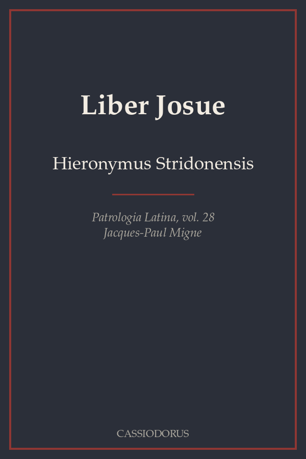 Liber Josue cover
