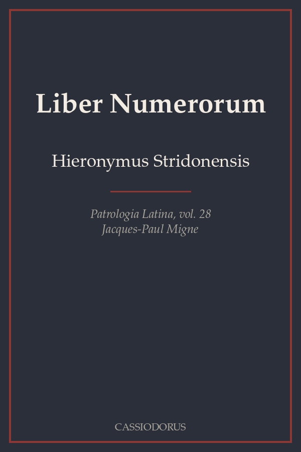 Liber Numerorum cover