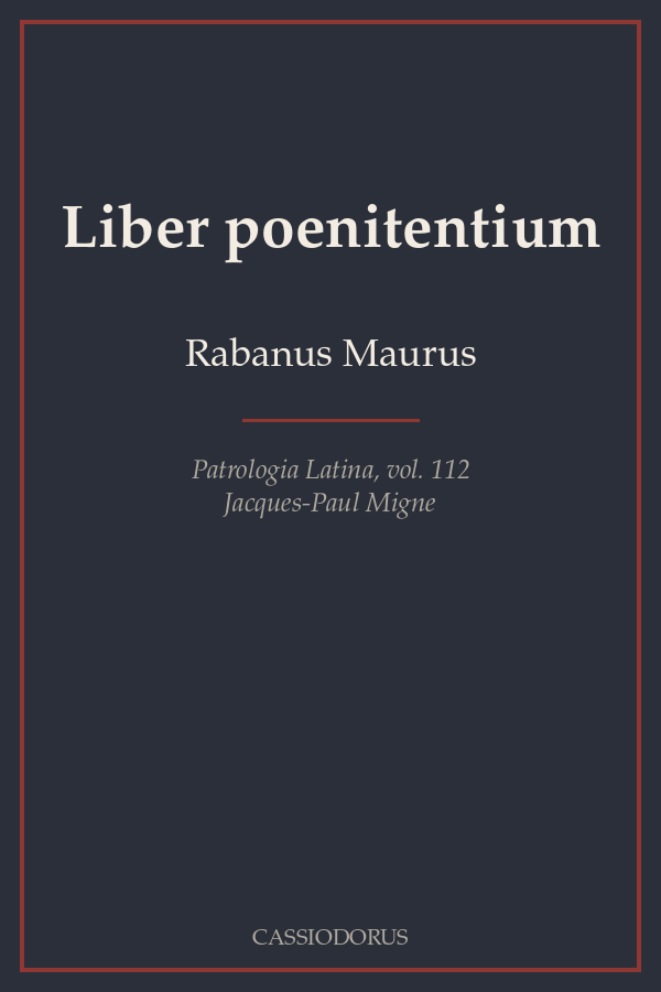 Liber poenitentium cover