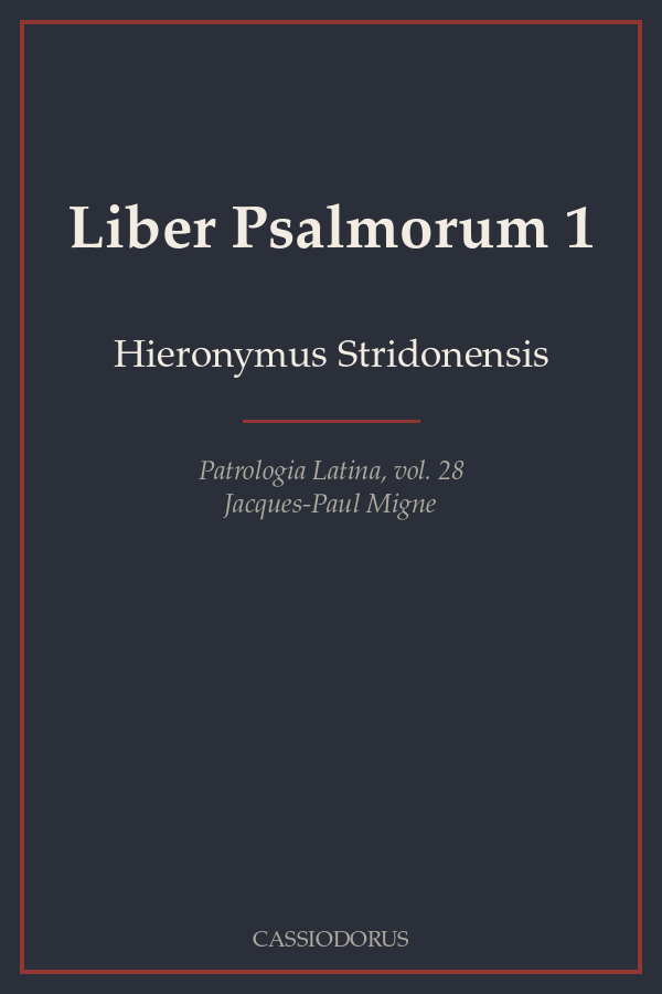 Liber Psalmorum 1 cover