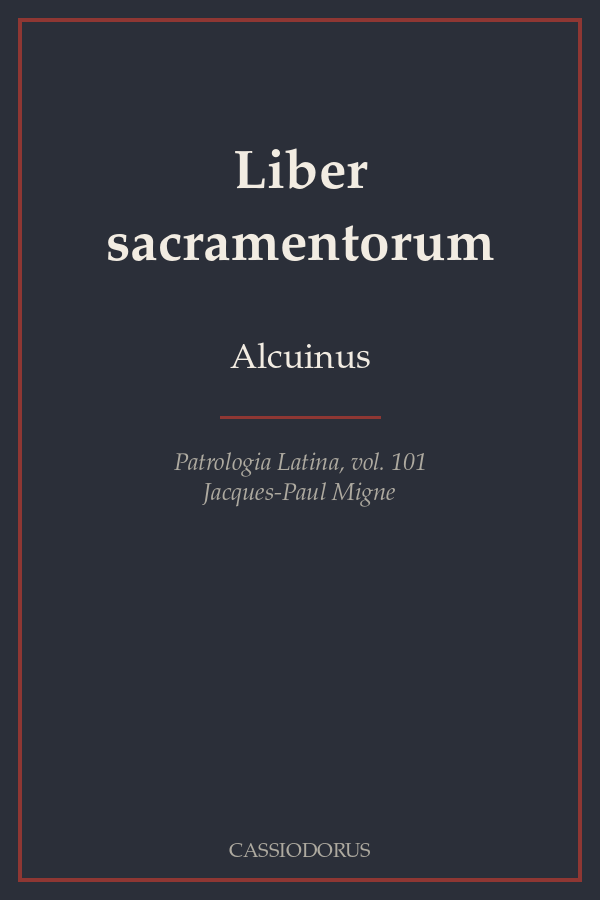 Liber sacramentorum cover