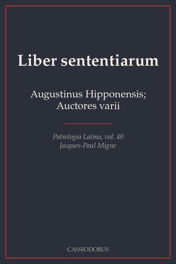 Liber sententiarum cover