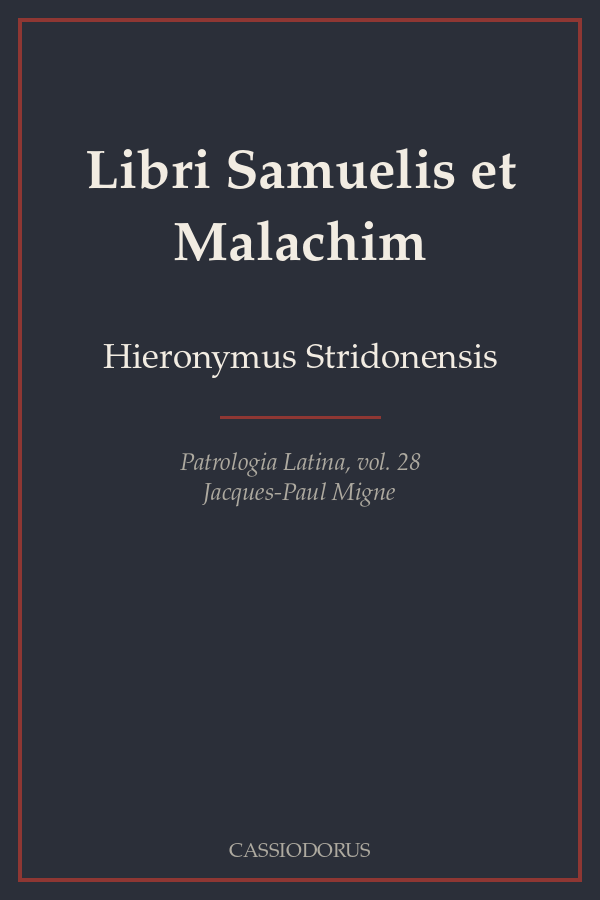Libri Samuelis et Malachim cover
