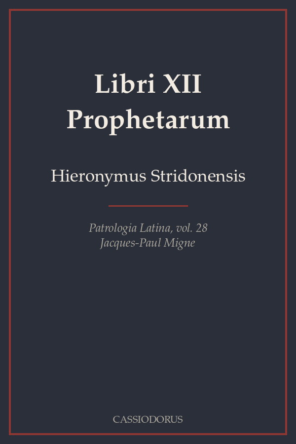 Libri XII Prophetarum cover
