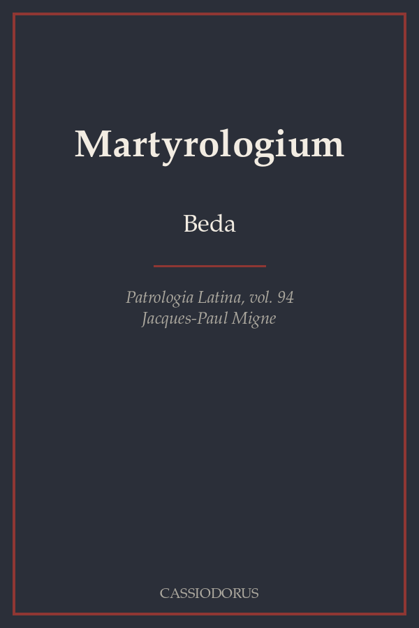 Martyrologium cover