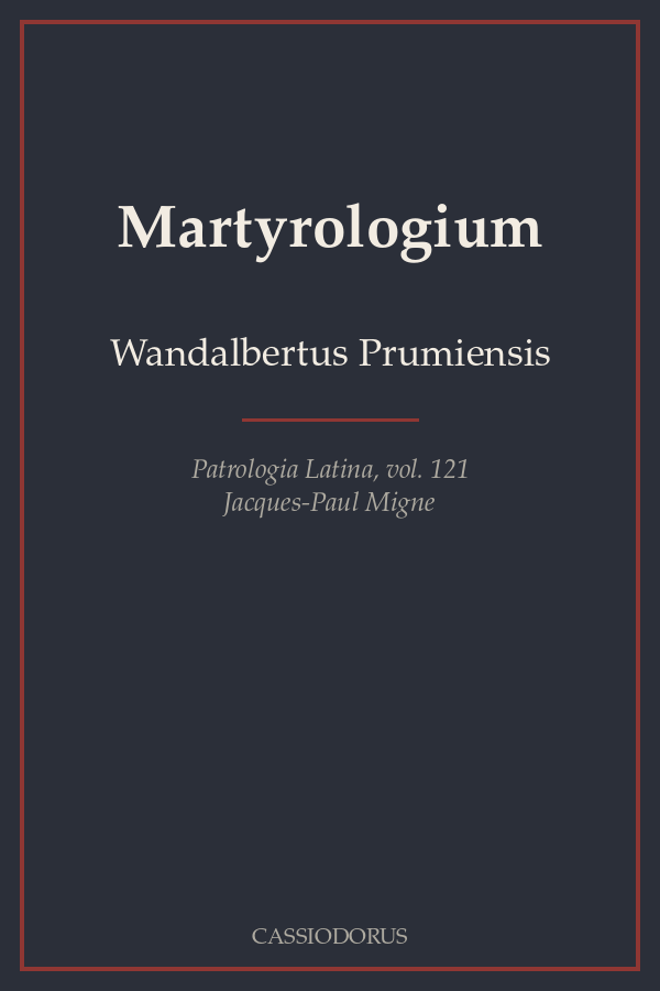 Martyrologium cover