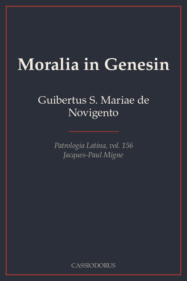 Moralia in Genesin cover