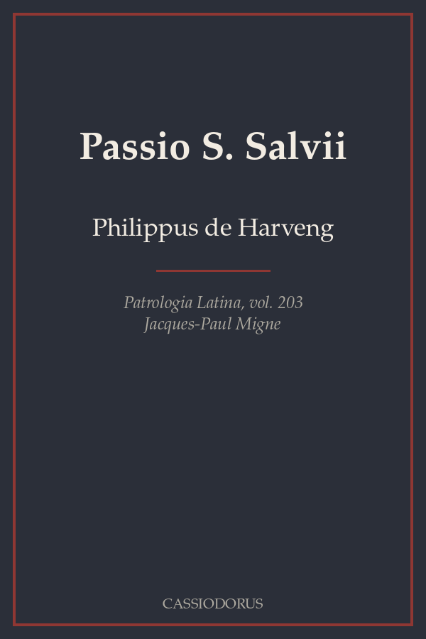 Passio S. Salvii cover