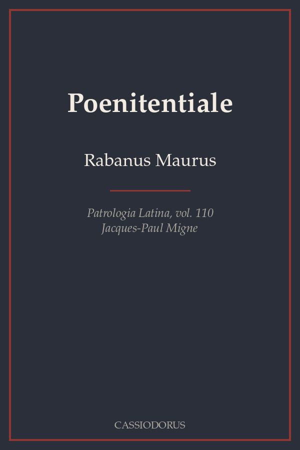 Poenitentiale cover