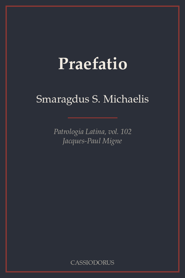 Praefatio cover