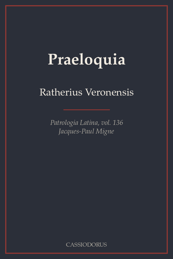 Praeloquia cover