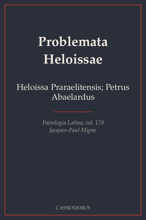 Problemata Heloissae cover