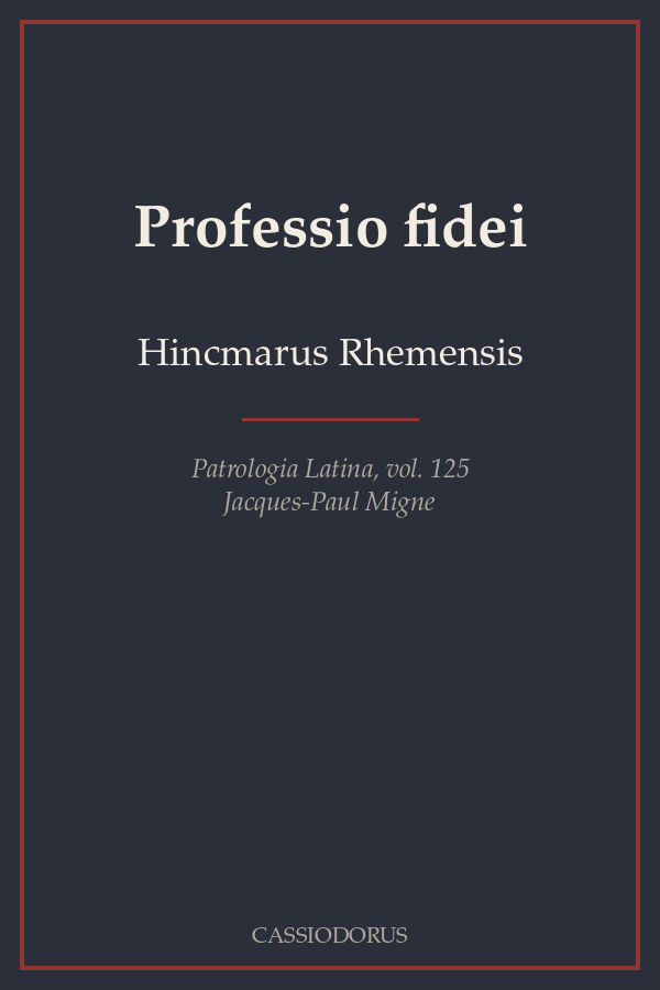 Professio fidei cover