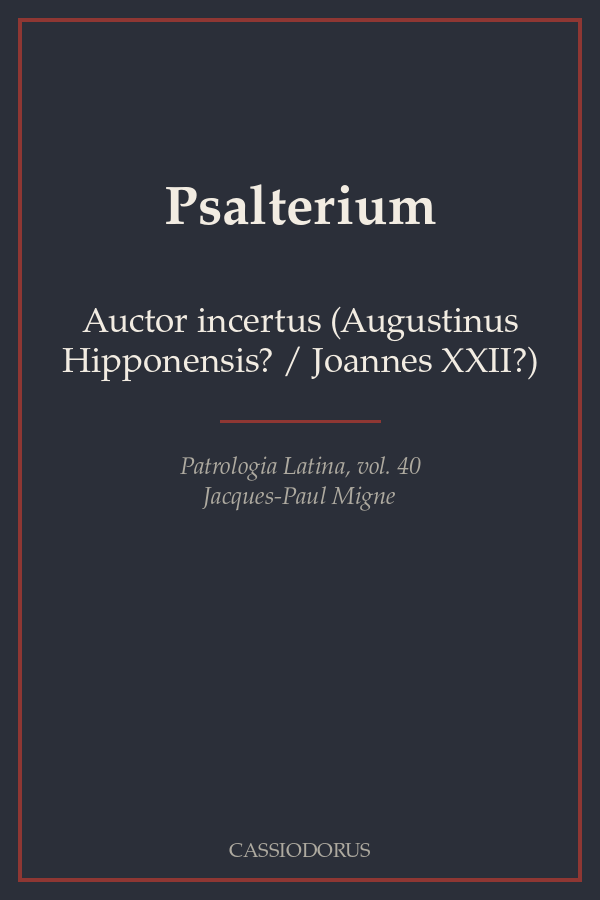 Psalterium cover