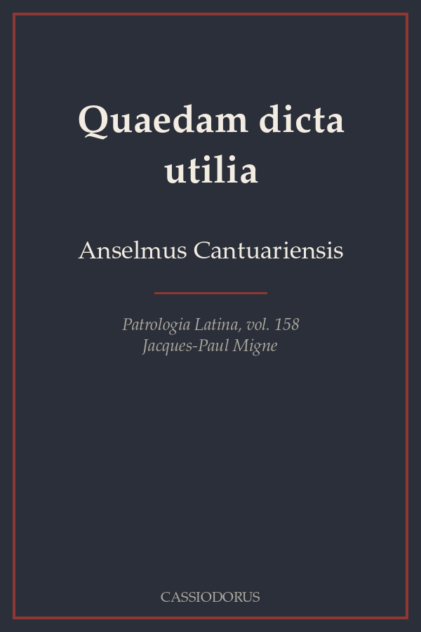 Quaedam dicta utilia cover