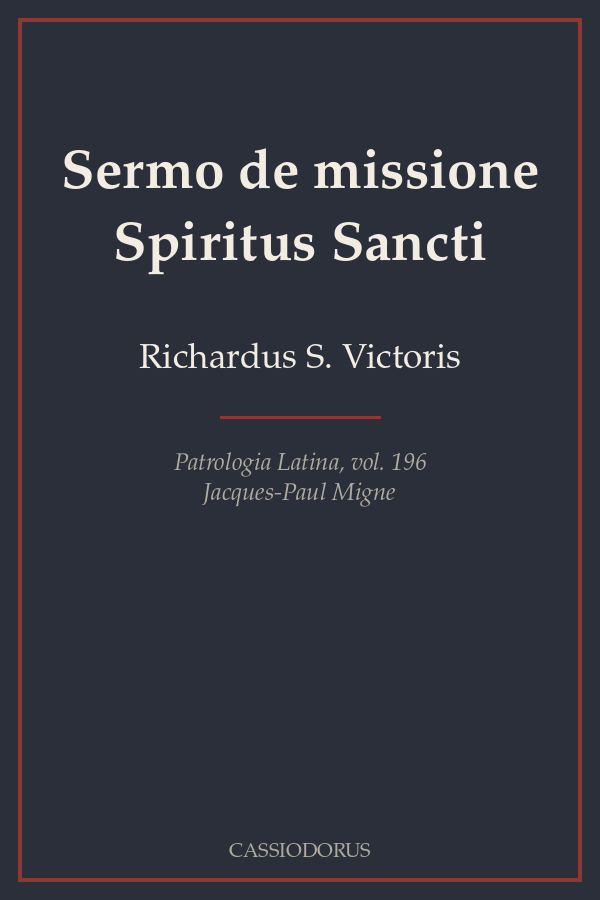 Sermo de missione Spiritus Sancti cover