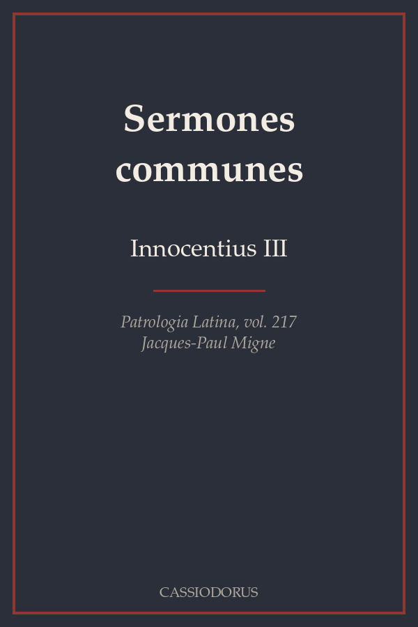 Sermones communes cover