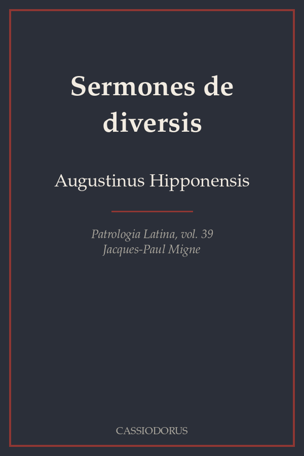 Sermones de diversis cover