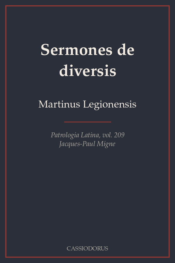 Sermones de diversis cover