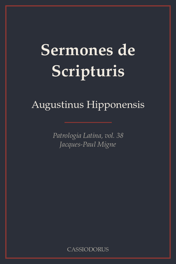 Sermones de Scripturis cover