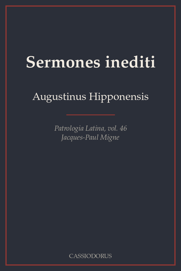 Sermones inediti cover