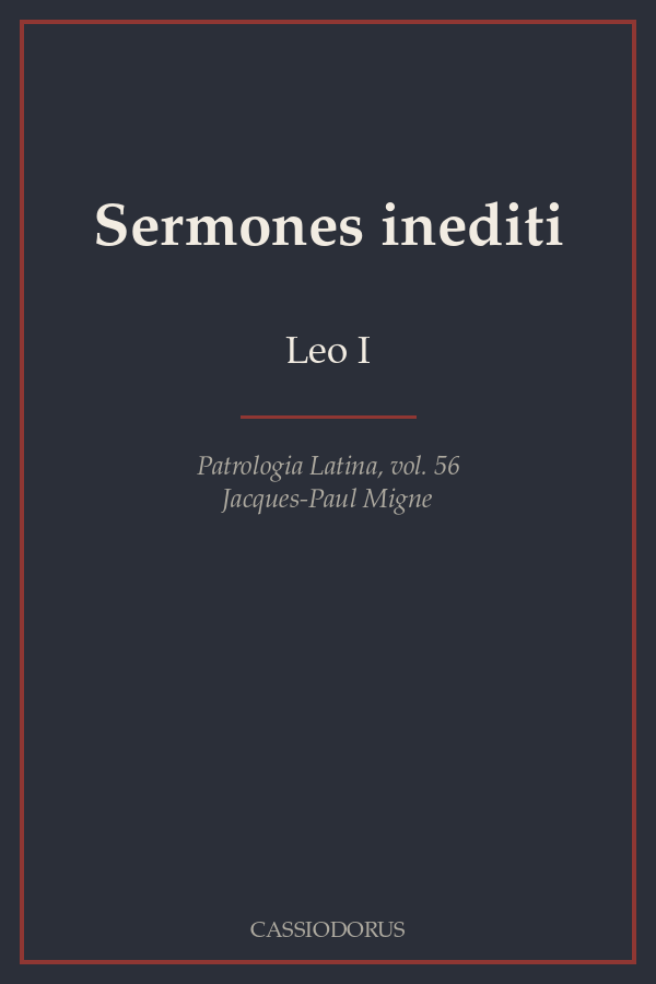 Sermones inediti cover