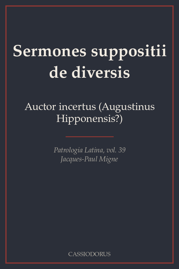 Sermones suppositii de diversis cover