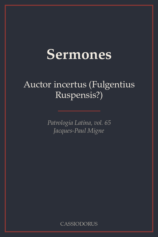 Sermones cover
