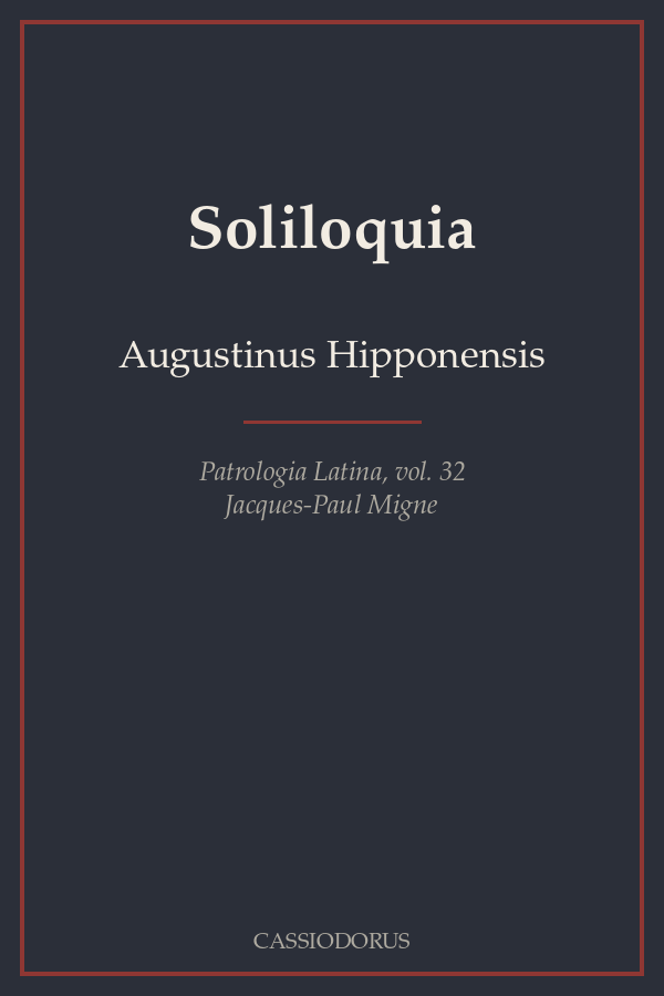 Soliloquia cover