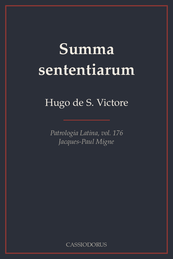 Summa sententiarum cover