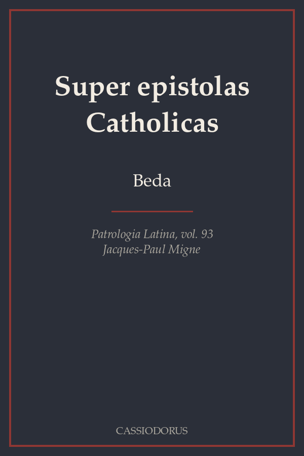 Super epistolas Catholicas cover