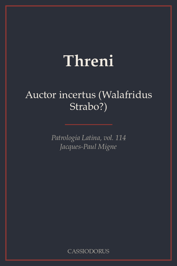 Threni cover