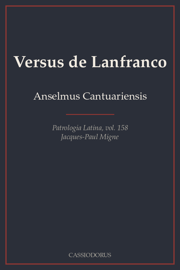 Versus de Lanfranco cover
