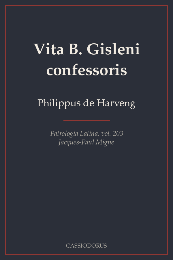Vita B. Gisleni confessoris cover