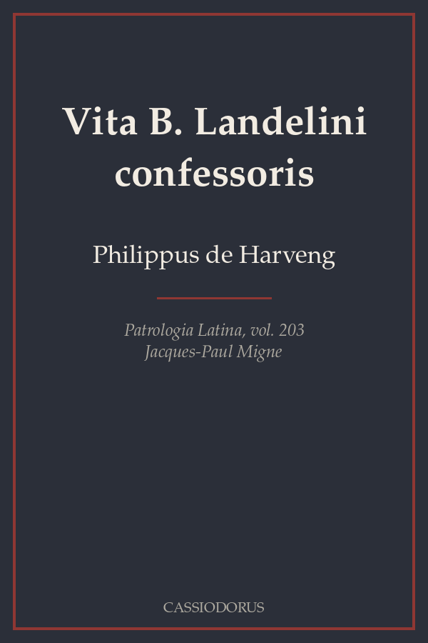 Vita B. Landelini confessoris cover