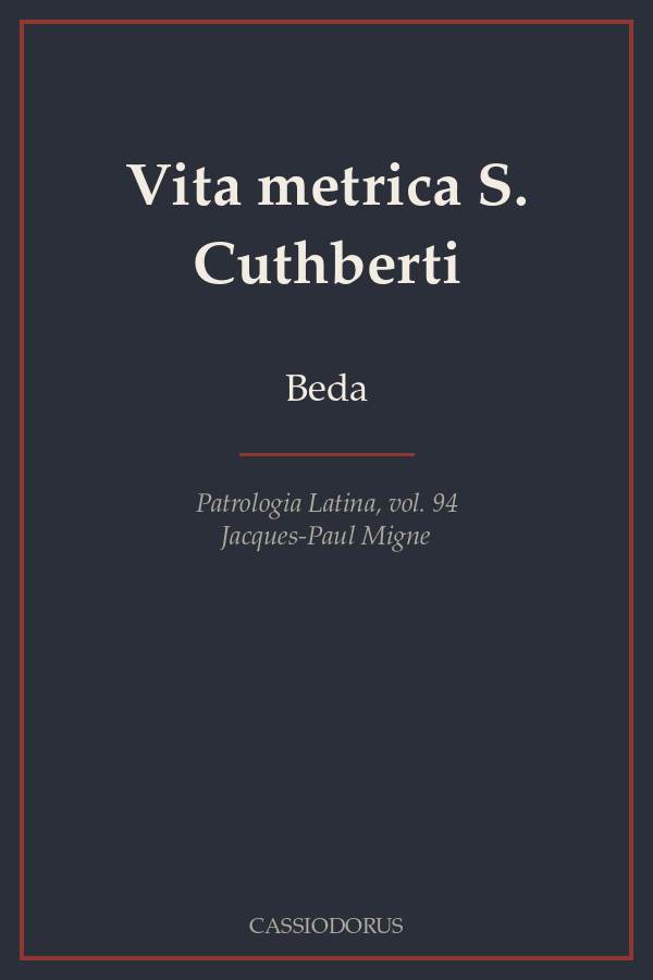Vita metrica S. Cuthberti cover