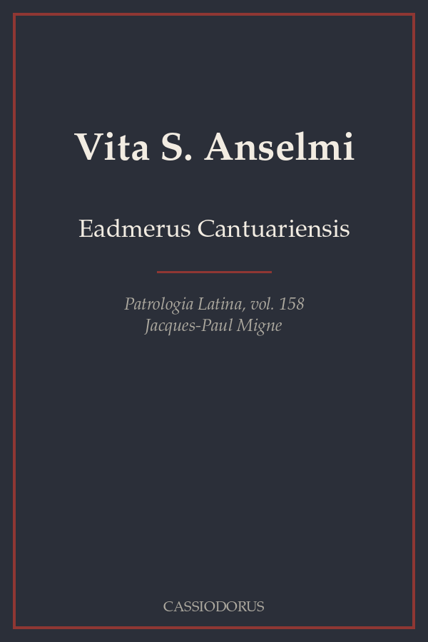 Vita S. Anselmi cover